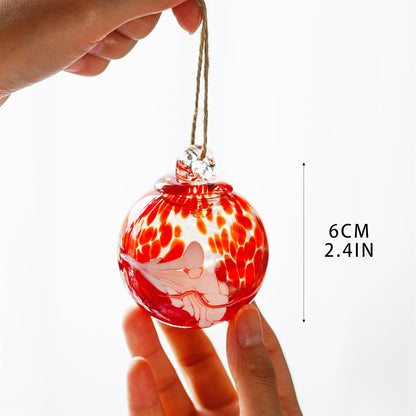 6pcs Hand-Blown Glass Christmas Ornaments Balls Hanging Glass Balls Witches Ball Gazing Ball for