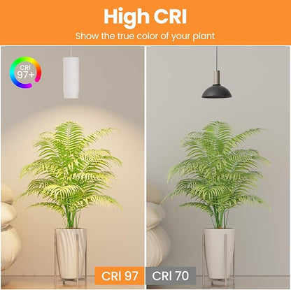 Remote Control Hanging Grow Lights for Indoor Plants, 30W Hanging Plant Light with Auto On/Off