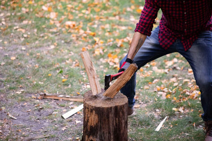INTERTOOL Hatchet for Chopping Wood and kindling - Small Hand Axe for Camping Firewood - 15”