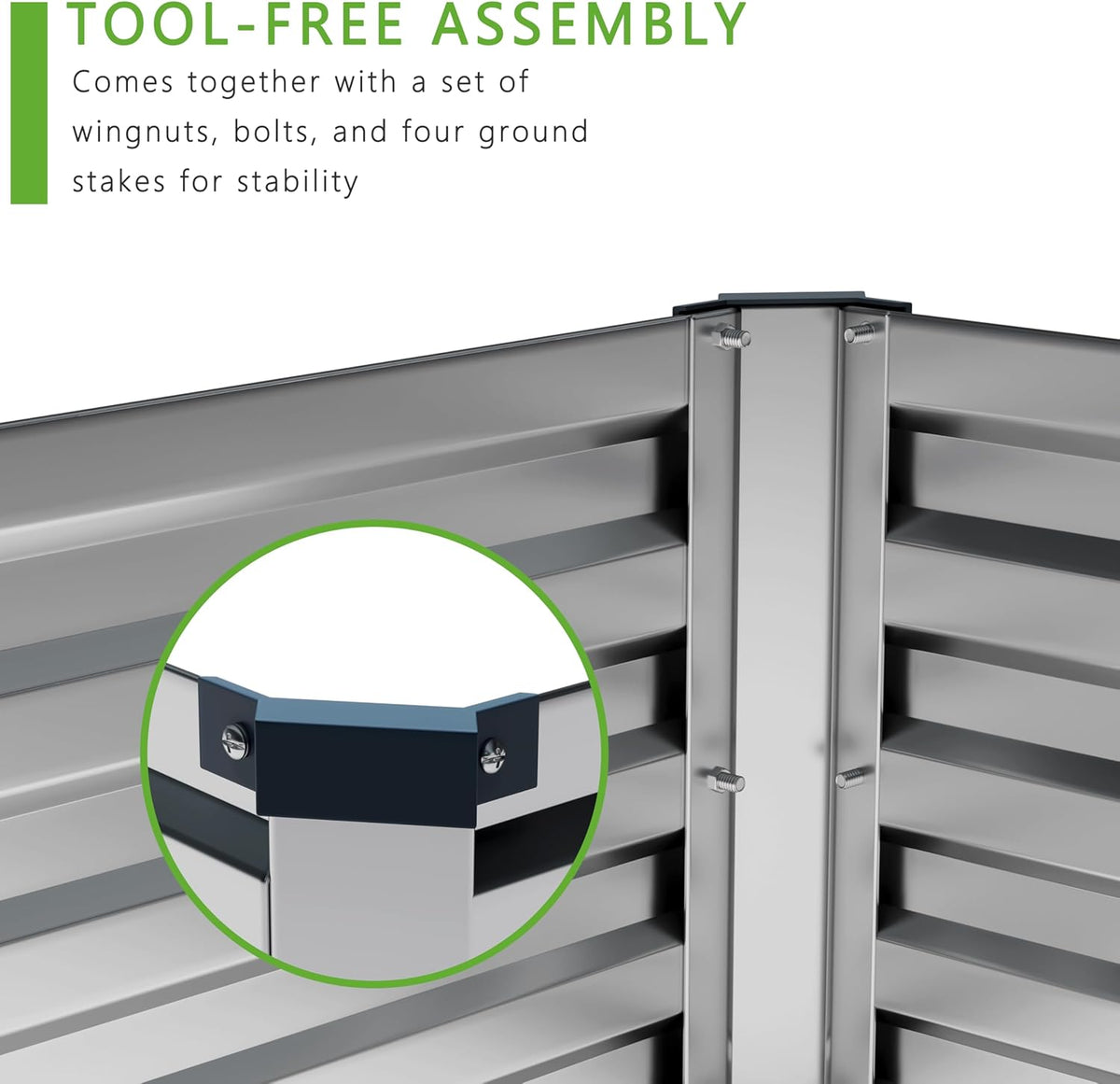 2PCS 12x4x1FT Galvanized Raised Garden Bed Kit,Vegetable Boxes-Rectangle Metal Flower Box,Large