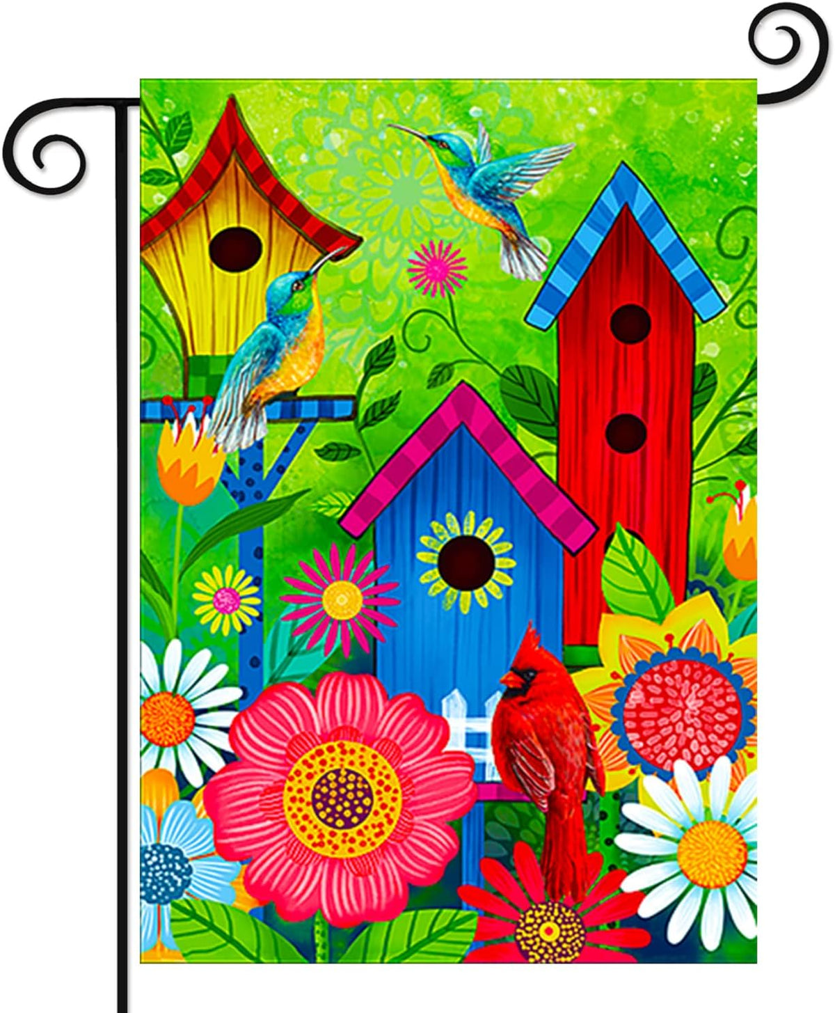 spring summer Fall sunflower garden flags for outside, Seasonal Farmhouse Yard Flags for Outside