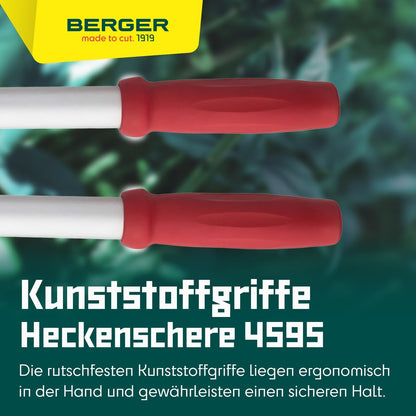 Berger hedge shear comfort 4595 with serrated blades and damper, length 57 cm