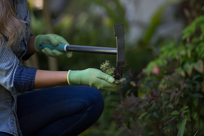 Yard Butler Terra Garden Hand Tools - Weeding Hand Tiller Tool for Efficient Gardening - Weed