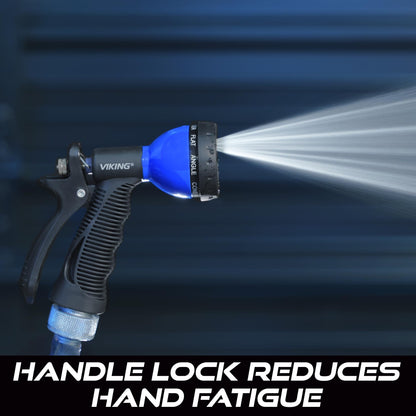 VIKING Hose Nozzle, Garden Hose Nozzle with 8 Spray Patterns, Adjustable and Heavy Duty for Washing