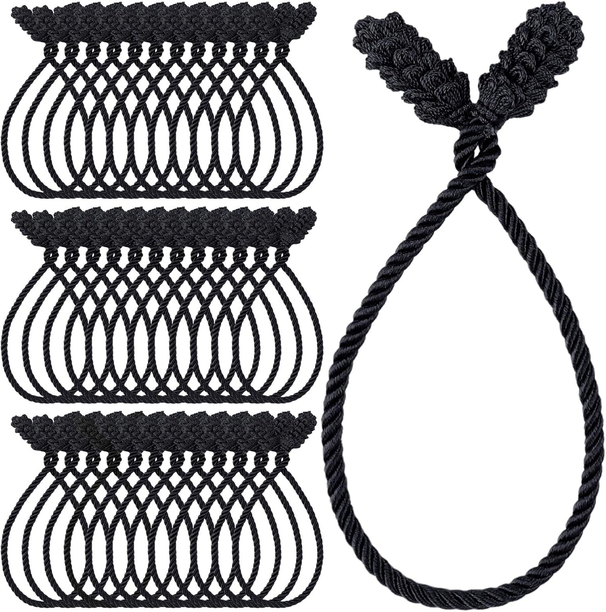 Shappy 36 Pieces Christmas Garland Banister Ties Christmas Decorative Reusable and Flexible Twist