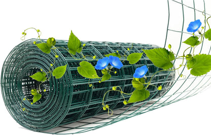 Green Metal Garden Fence, 72inch(H) x 100ft(L), 2 inch x 3 inch,14GA 2/3/4/5/6 Ft Tall Chicken Wire