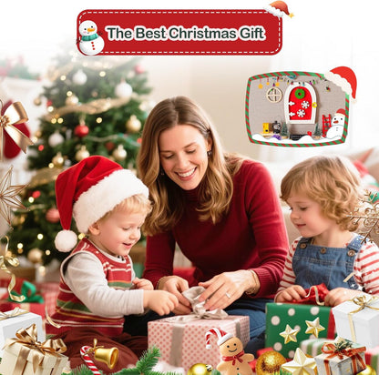 20 Pcs Christmas Girl Fairy Doors Decorations Enchanted Doors Tiny Outdoor Xmas Decor Miniature