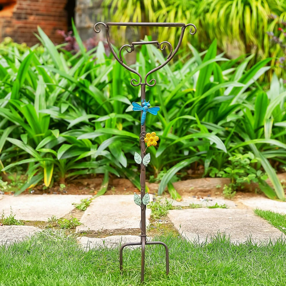 Metal Gazing Globe Stand, 30.7”H Garden Gazing Ball Stands for 10inch Gazing Balls, Vintage