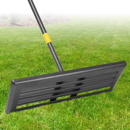 Professional Lawn Leveling Rake 30x10in - Heavy Duty Leveling Tool with 72in Adjustable Stainless