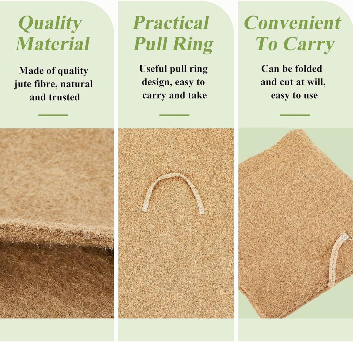 Zubebe 8 Pcs 2 ft x 2ft Worm Blanket Farm Kit Worm Bin Blanket Worms for Composting Fits Many Bin