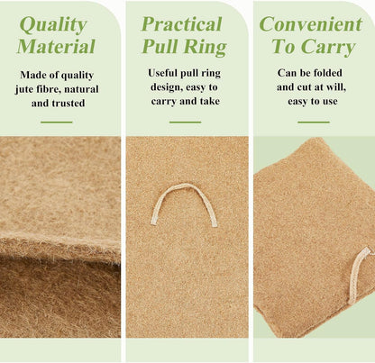 Zubebe 4 Pcs 2 ft x 2ft Worm Blanket Farm Kit Worm Bin Blanket Worms for Composting Fits Many Bin
