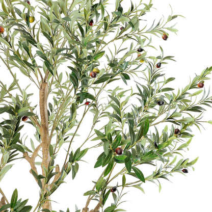 Tall Faux Olive Tree，9ft（108in） Realistic Potted Silk Artificial Olive Tree， Fake Olive Trees