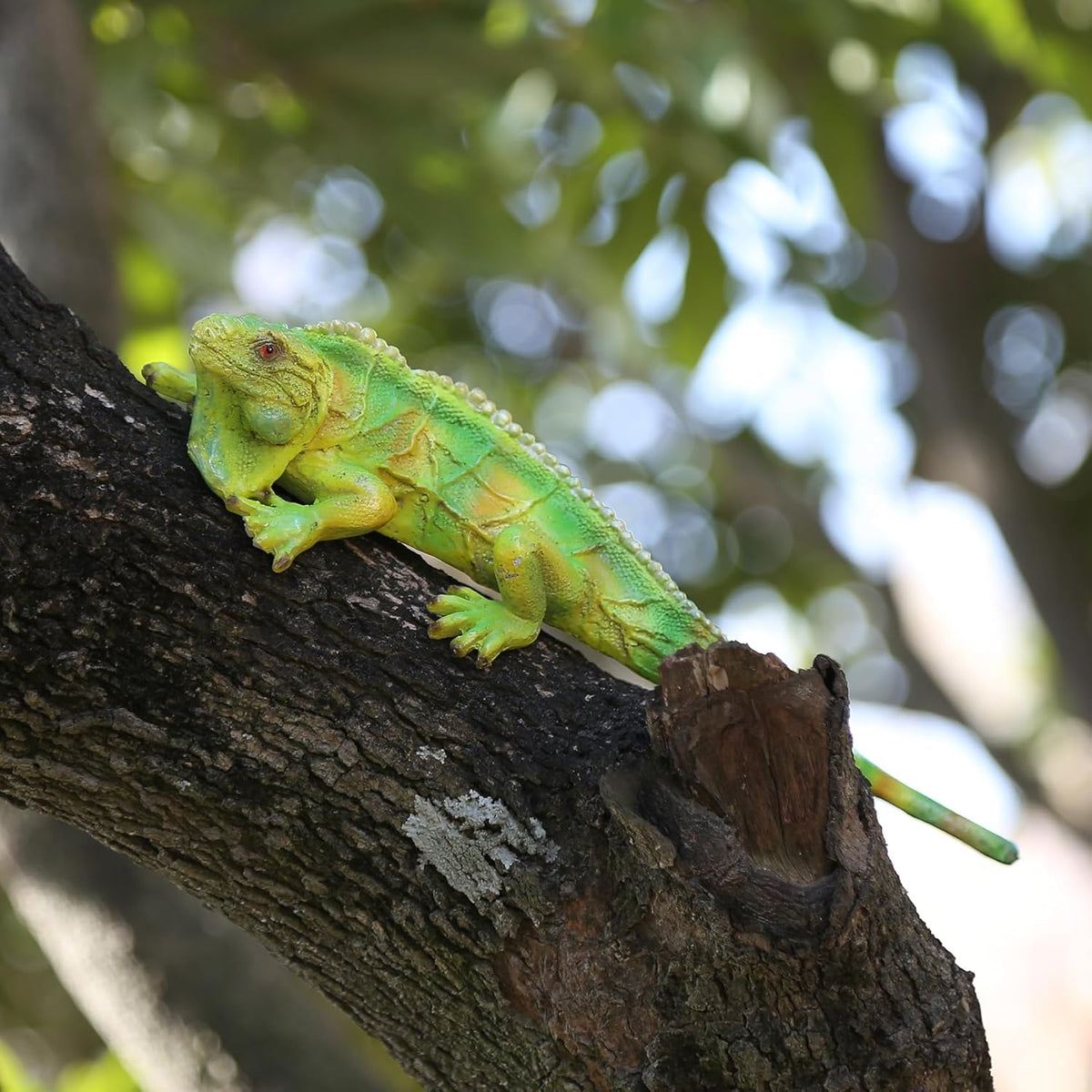 Garden Lizard Statue Simulation Lizard Statue Decorative Resin Animal Sculpture Outdoor Garden Yard