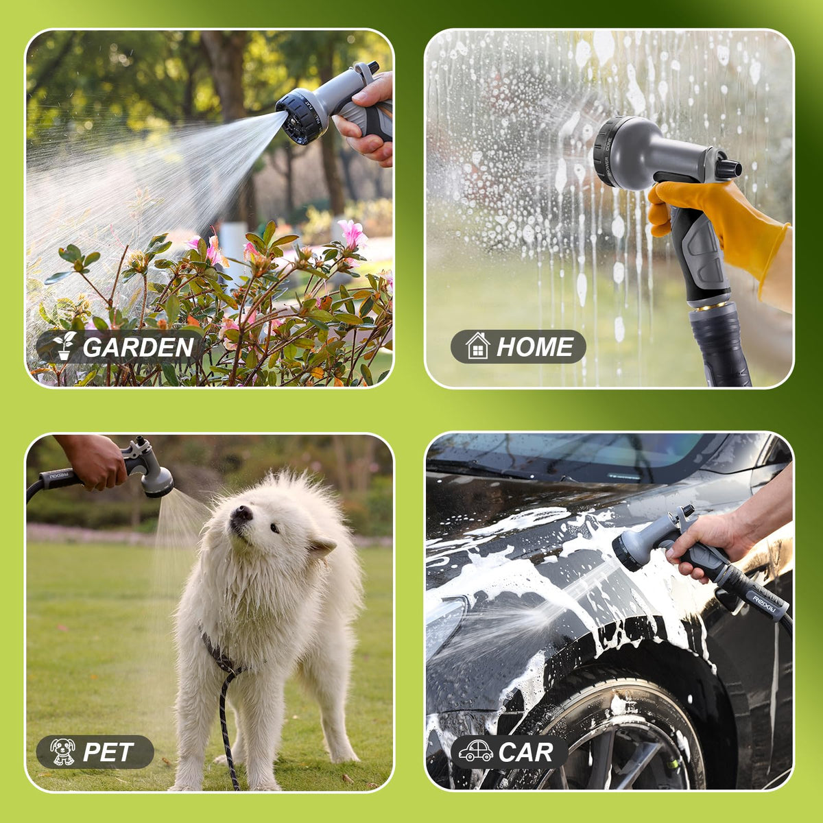 Relxitl Garden Hose, Ultra Lightweight Water Hose 50FT