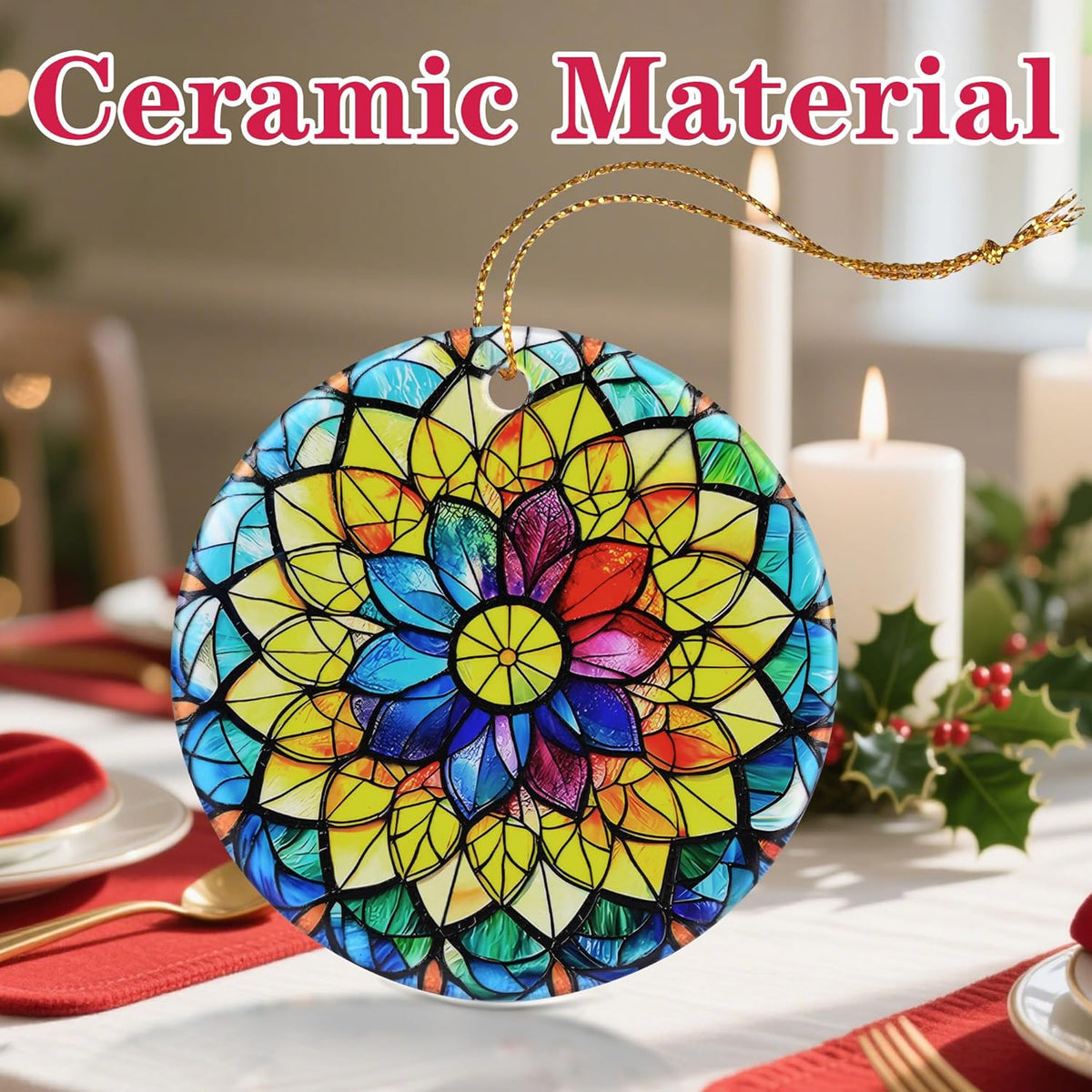 Christmas Ornaments, Ceramic-Style Christmas Decorations, Xmas Tree Ornaments, Heirloom Keepsakes