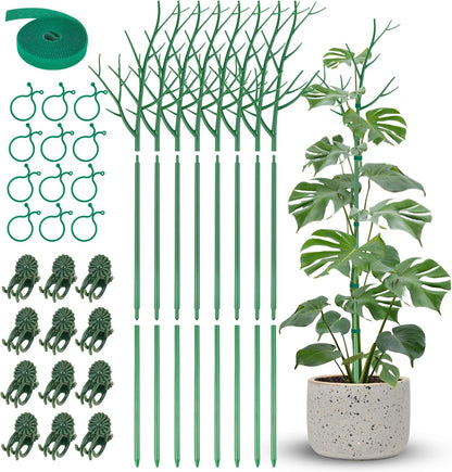 NiHome Comprehensive Plant Support Stake Set of 8 - Durable, UV Resistant 39.5" Stakes with