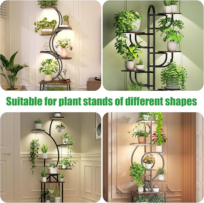 10.2'' 3 Head Grow Light Strips, LED Grow Lamps for Indoor Plants, Full Spectrum 3000K, Plant Light