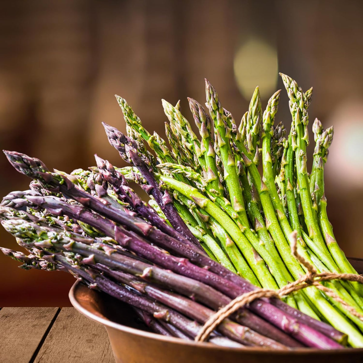 Asparagus Garden Variety Pack, 30 Plants (10 of Each) - Mary Washington, Purple Passion, Jersey