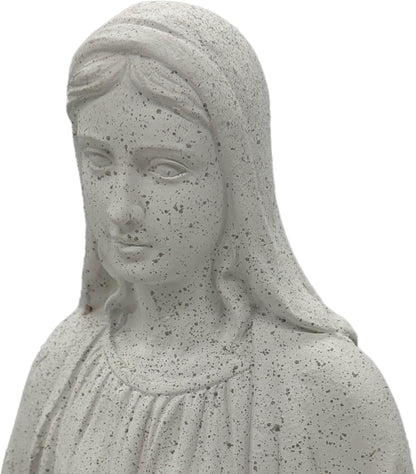 Galt International Virgin Mary Praying Blessed Mother of Grace Garden Statue Terrazo-Style 32"