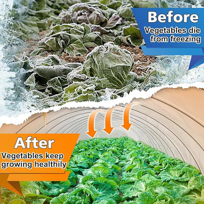 Alphatool Greenhouse Cover Plastic Sheeting - 10 x 30 ft Plant Covers Freeze Protection, Frost