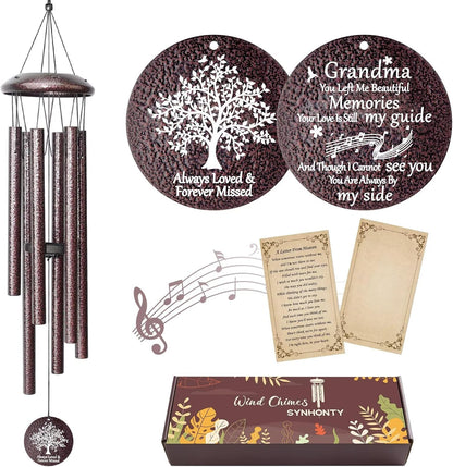 Memorial Gifts for Loss of Grandmother, 25''Memorial Wind Chimes for Loss of Grandma,Sympathy Gifts