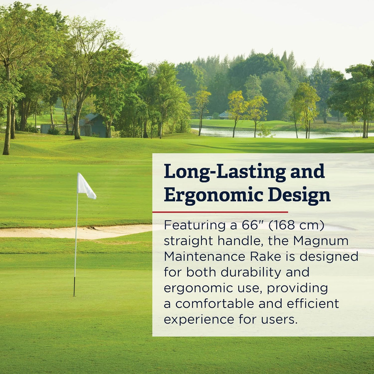 Standard Golf 30" Magnum Maintenance Straight Tooth Rake from