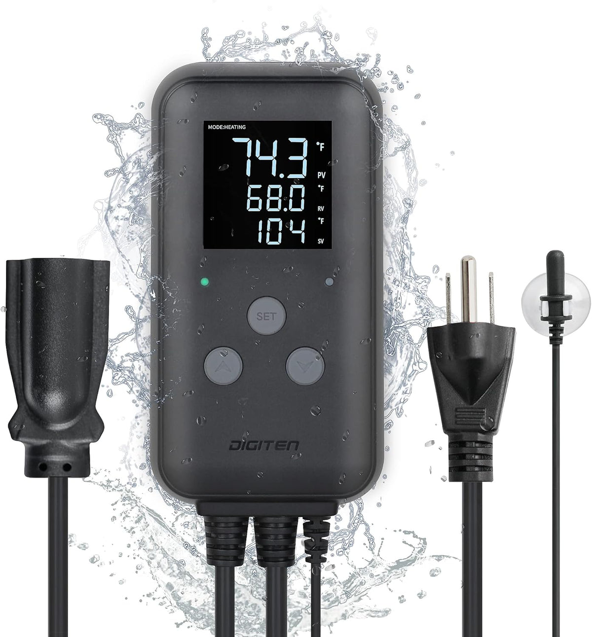 DIGITEN Waterproof Temperature Controller DTC310 Digital Temperature Controller Aquarium