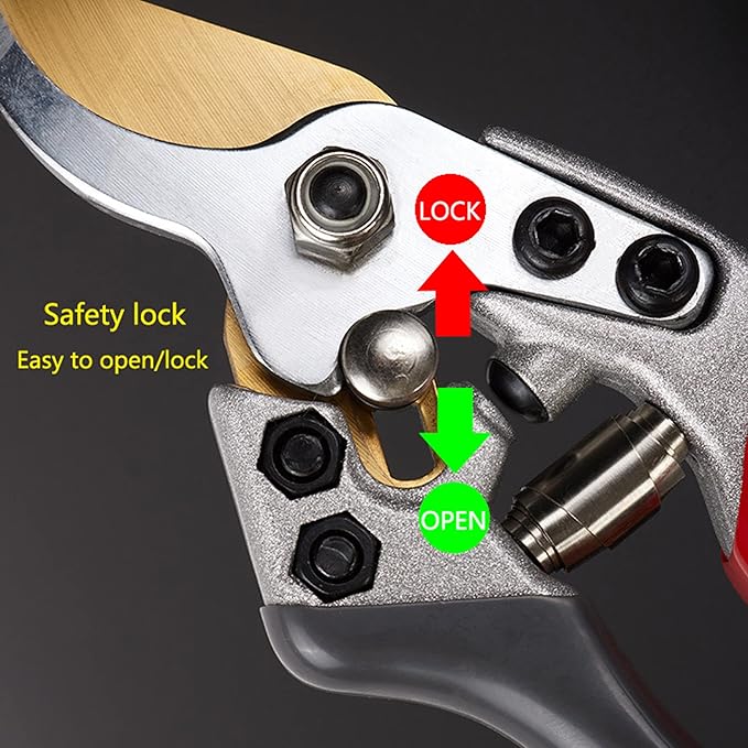 Garden Shears, Japanese labor-saving Garden Scissors, Pruning Shears and Garden Secateurs for Woman