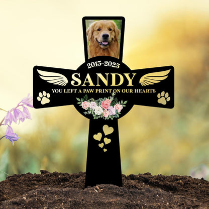 Pet Grave Marker Dog – Custom Dog Tombstones for Graves Outdoor with Name and Date, Dogs Memorial