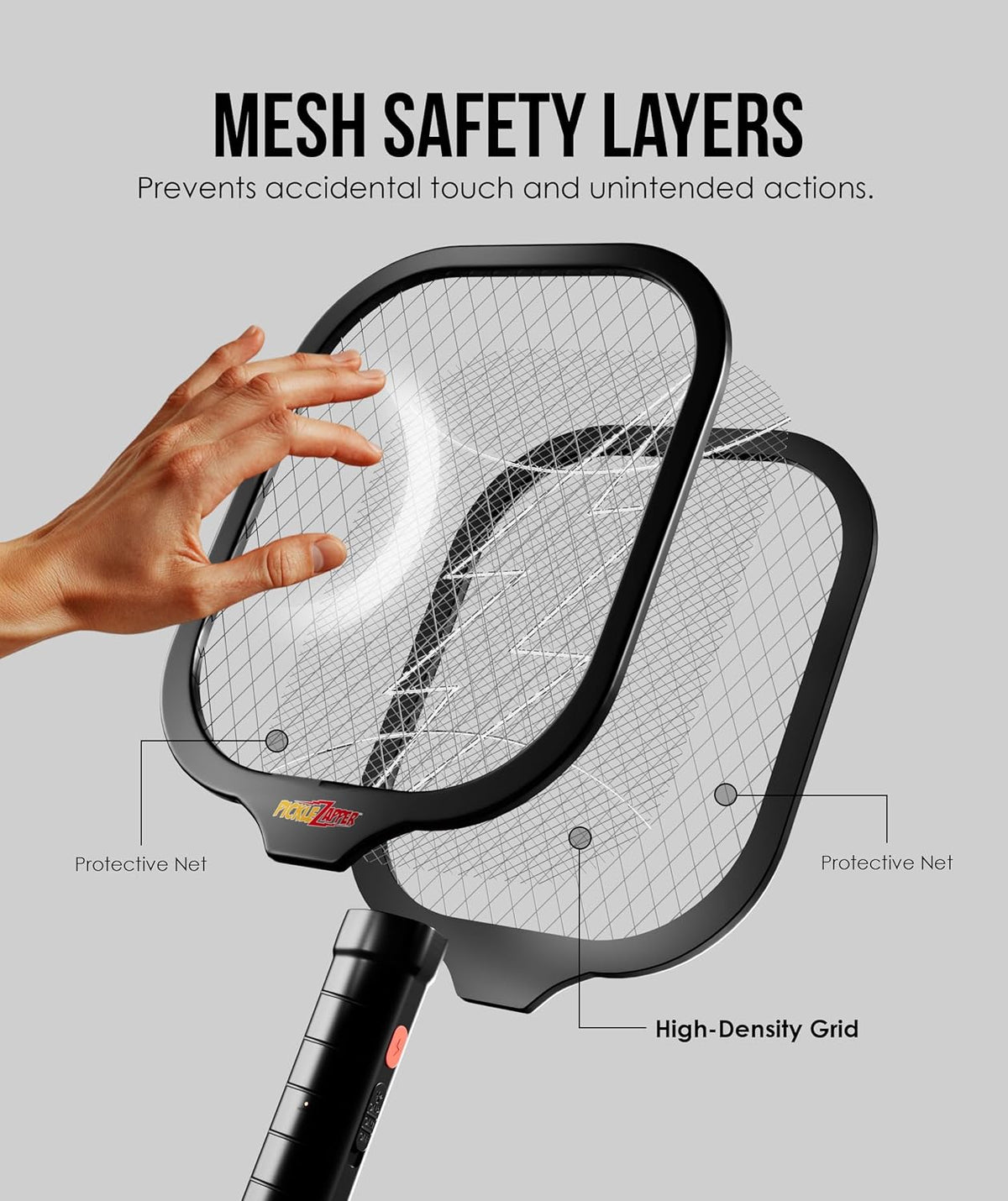 Electric Fly Swatter Racket, Mosquito Zapper Racket, Fly Zapper for Indoor and Outdoor, Flying Bug