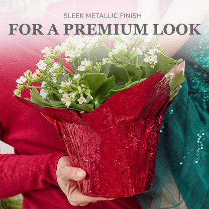 4.5” STD Plant Pot Covers, Decorative Plant Sleeve for Indoor & Outdoor House Plants, Reusable and