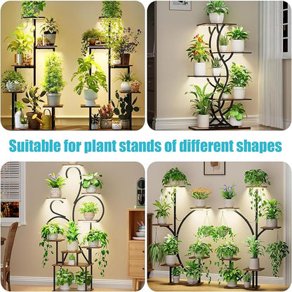LED Grow Light Strips, Grow Lamps for Indoor Plants Full Spectrum 3000K, 72 LEDs Plant Light with
