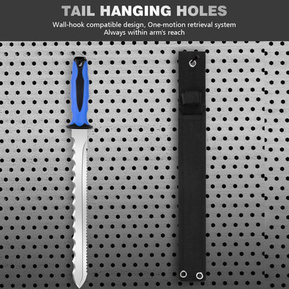 Sod Cutter knife: Stainless Steel Garden Knife 11.14-inch sharp blade, double-edged sod knife for