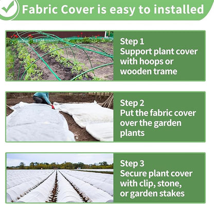 SPORTYOUTH Plant Covers Freeze Protection 10 x 50 FT 1.2 oz/yd² Frost Cloth Blankets Large Thicker
