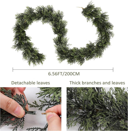 RECUTMS Artificial Garland 1pcs Fake Vines Ivy Greenery Stiff Leaves Plants Table Decor Faux