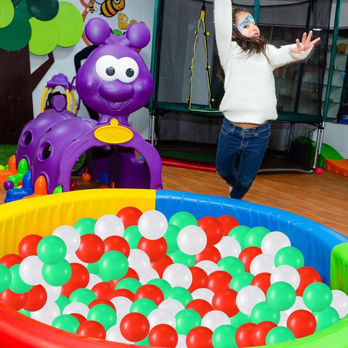 Shappy 180 Pcs Soft Plastic Balls for Toddlers, Crush Proof Ocean Balls Reusable for Photo Booth