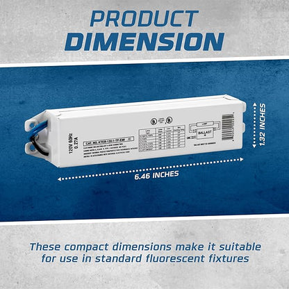 OHLECTRIC Replacement for Keystone KTEB-120-1-TP-EMI 1 Lamp T12 Electronic Fluorescent Ballast |