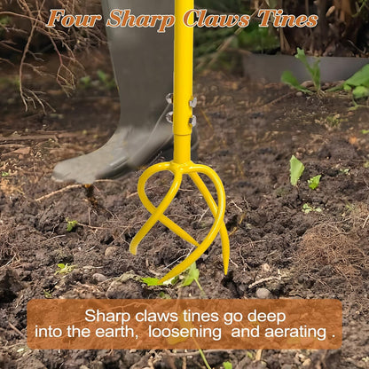 Garden Hand Tiller Garden Claw Twist Tiller Cultivator Tiller Soil Lossener Lawn Aerator Areator
