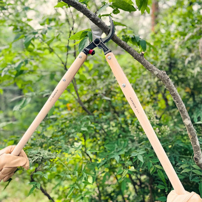 Heavy Duty Tree Lopper – 30" Long Reach Tree Branch Cutter with Hickory Wood Handles | Professional
