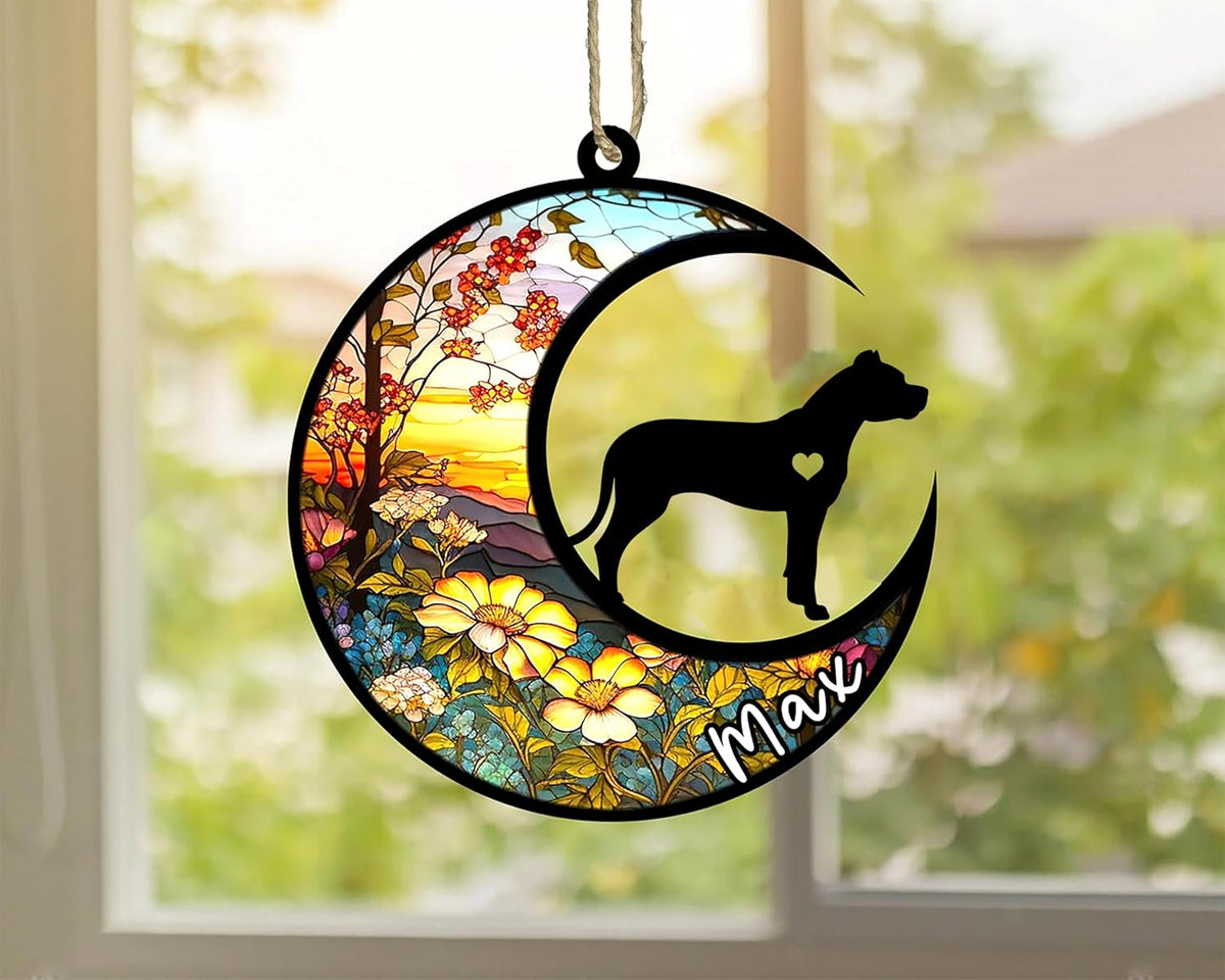 Personalized Dog Memorial, Custom Name Dogo Argentino Dog Christmas Ornament with Name, Custom
