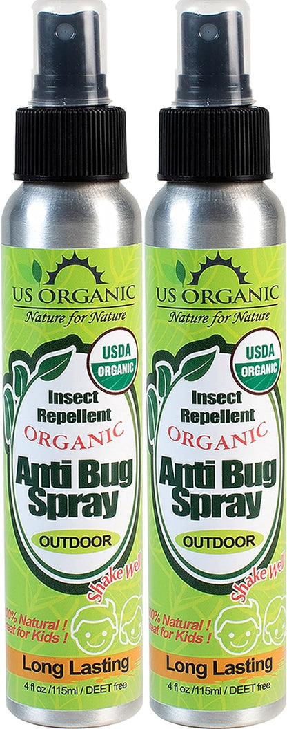 US Organic Mosquito Repellent Anti Bug Outdoor Pump Sprays, USDA Certification, Cruelty Free