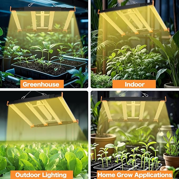 Grow Lights for Indoor Plants, 320W LED Grow Light, 3x3ft Coverage Full Spectrum Daisy Chain