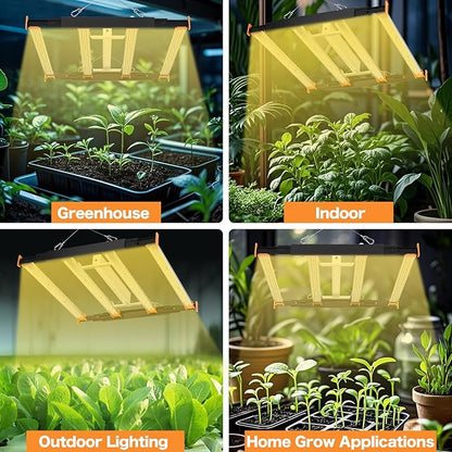 Grow Lights for Indoor Plants, 320W LED Grow Light, 3x3ft Coverage Full Spectrum Daisy Chain