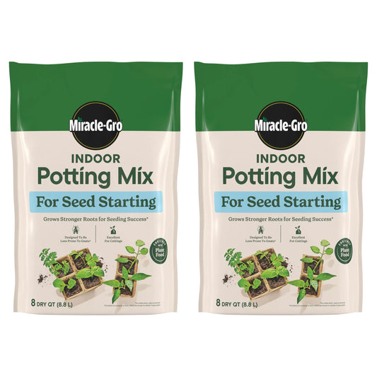 Miracle-Gro Indoor Potting Mix for Seed Starting, 8 qt. (2-Pack)