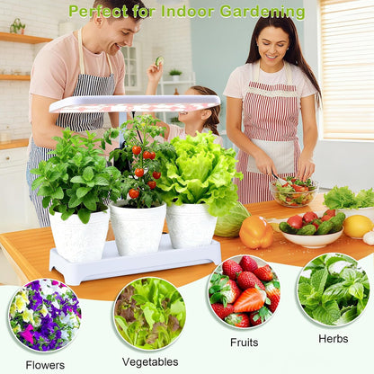 Indoor Garden Led Grow Light, Herb Kitchen Garden Grow Kit, Full Spectrum LED Plant Light for