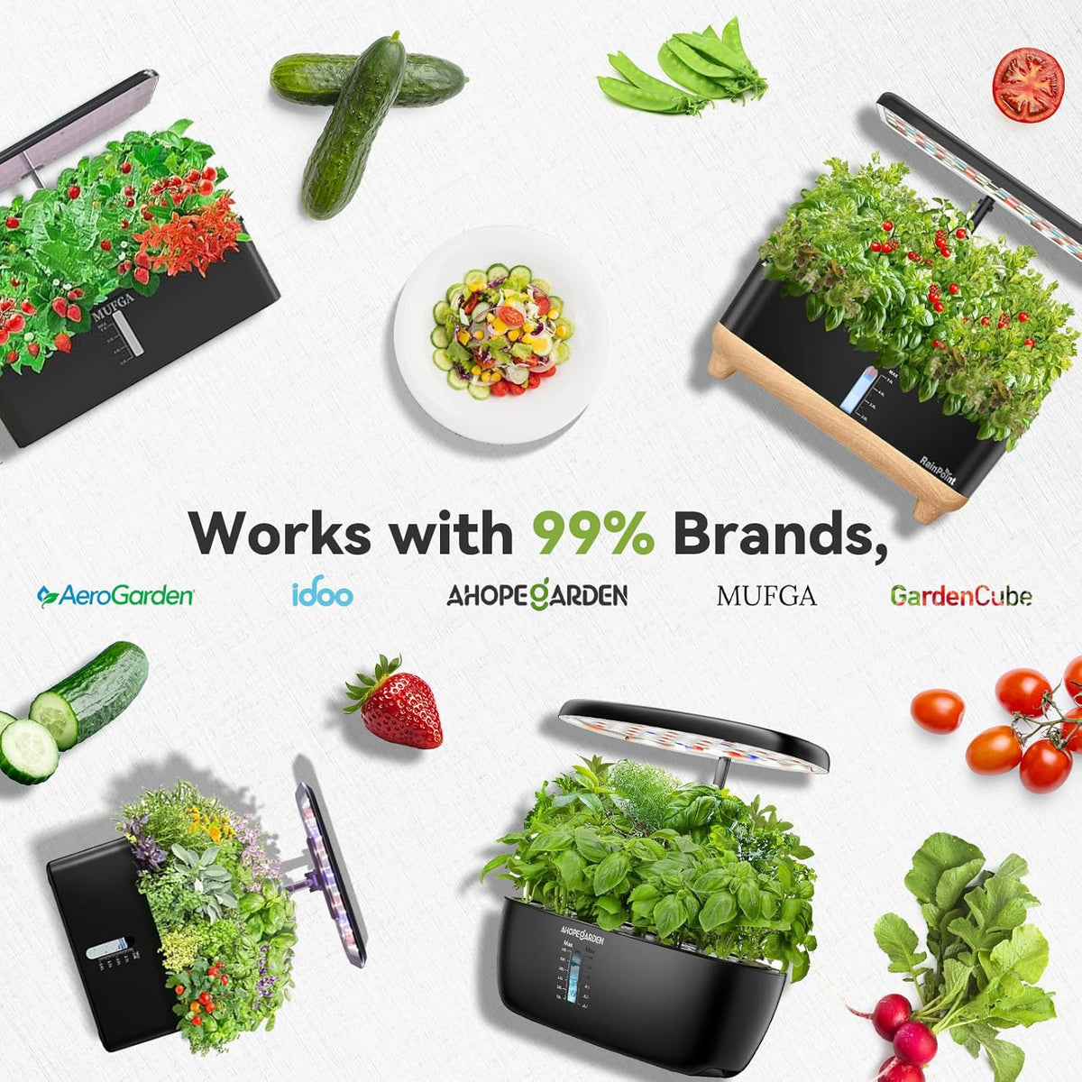 inbloom Fruit Seed Pod Kit for AeroGarden, Ahopegarden, GARDENCUBE, MUFGA, iDoo Hydroponics Growing
