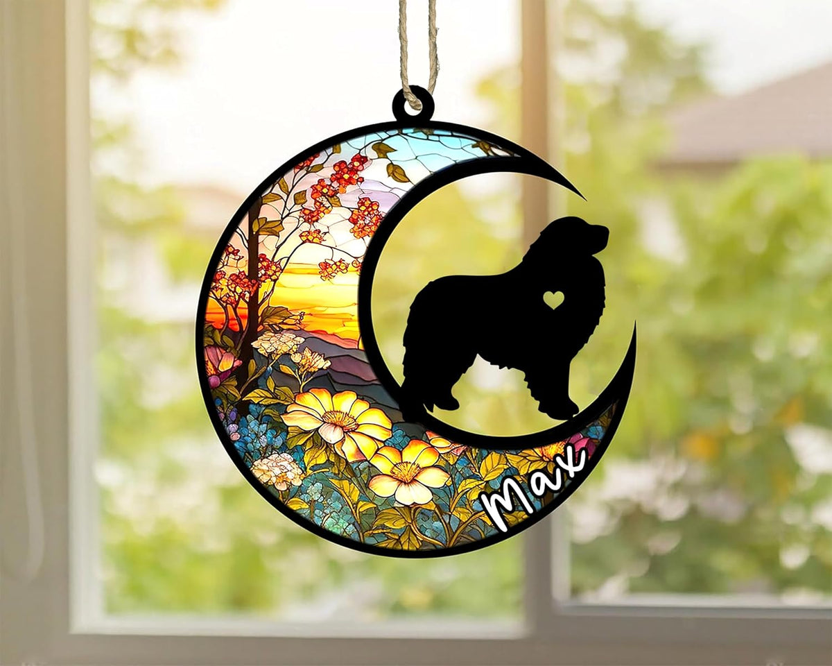 Personalized Dog Memorial, Custom Name Great Pyrenees Dog Christmas Ornament with Name, Custom