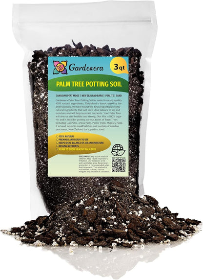 GARDENERA Palm Tree Potting Mix - The Ultimate Soil for Strong and Healthy Palms - Top Choice for