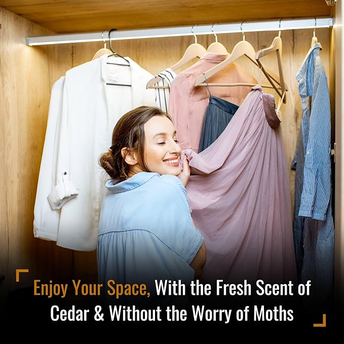 Dr. Killigan's Cedarwood Chip Canisters - Moth Repellent for Closets, Cedar Blocks for Clothes