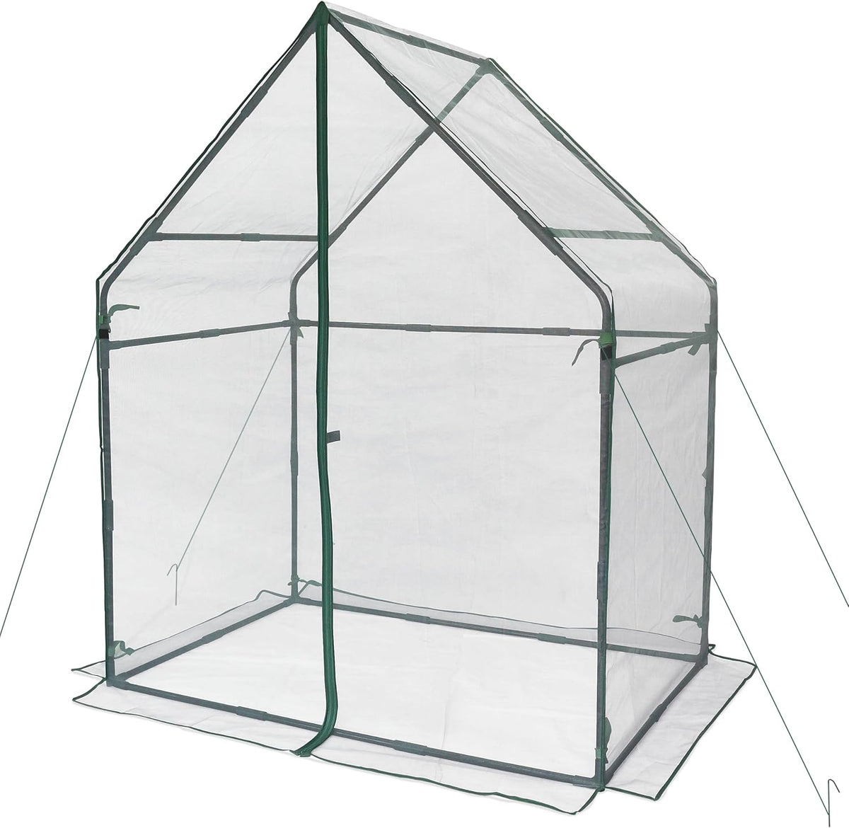 Gardzen Mini Greenhouse with Mesh Cover, Portable Outdoor Greenhouse, Enhanced Ventilation, Ideal